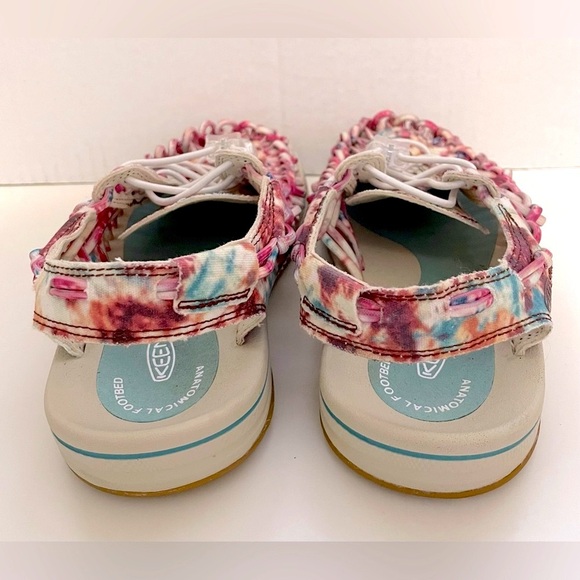 Keen Uneek Canvas Cord Women's Shoes Size 38.5 Andorra Tie Dye - Worn once - Picture 5 of 9